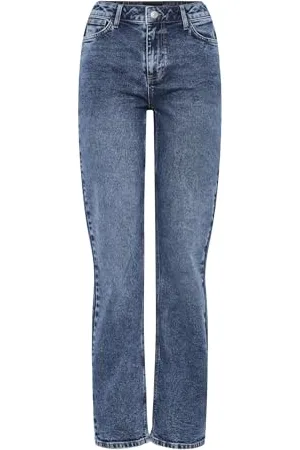 Pieces® Pckelly MW Straight Jeans Mb402 Noos, , 27W x 32L Donna