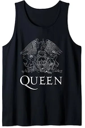 Queen Logo ufficiale Classic Crest bianco Canotta