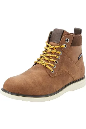 JACK & JONES Jfwdenver Pu Combo Boot, Stivali con Lacci in Poliuretano Uomo, , 40 EU