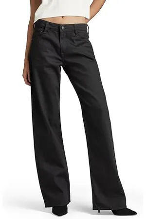 G-Star Judee Low Waist Loose Jeans, Jeans Donna, (Pitch Black D22889-b479-a810), 25W / 32L