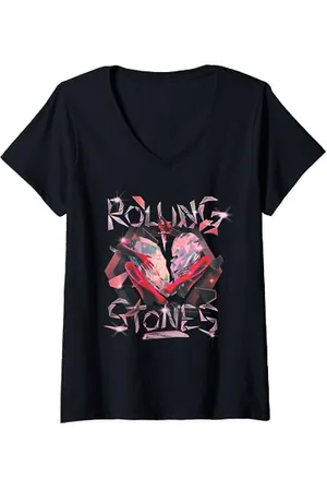 The Rolling Stones Ufficiale The Exclusive Hackney Diamonds Maglietta con Collo a V