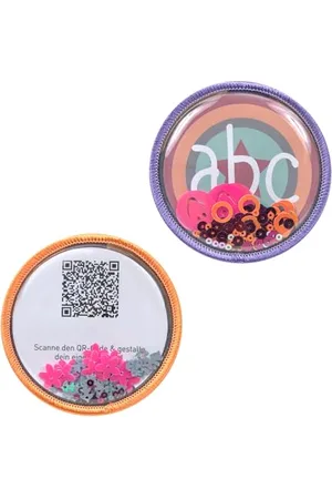 LÄSSIG LÄSSIG Set di ciondoli e toppe (2 pezzi) con bottoni a pressione/School Patches lavender/peach