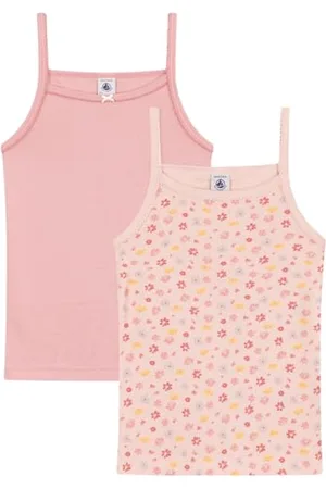 Petit Bateau A0A4K Camicie Bretelle, , 12 Anni (Pacco da 2) Bambine e Ragazze