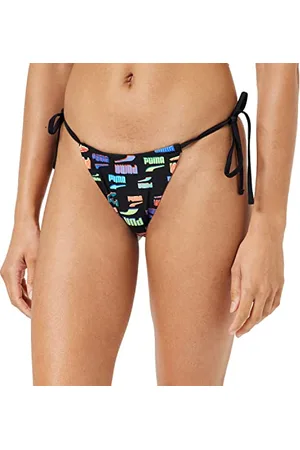 PUMA TIE SIDE, Slip Bikini, Donna, (Black Combo), M