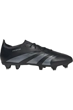 adidas Predator League Football Boots Soft Ground, Scarpe da Calcio Unisex-Adulto, Core Black/Carbon/Core Black, 46 EU