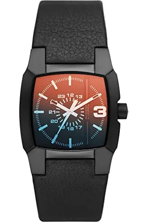 Diesel Orologio Analogico al Quarzo Uomo con Cinturino in Pelle DZ2000
