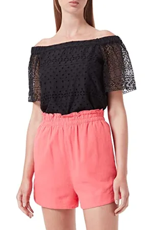 ONLY Onlcaro HW Pb Pantaloncini in Misto Lino Pnt, , L Donna