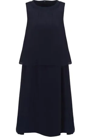 Armani Exchange Light, Balza, Zip On Back, Round Neck Abito da Cocktail, , L Donna