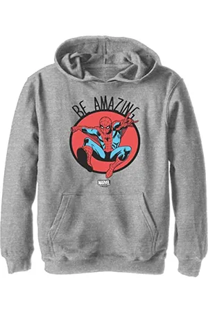 Marvel Classic, Be Amazing Yth Felpa Heather Grigio 12/13