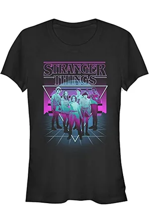 Stranger Things Neonn Group Maglietta a Maniche Corte T-Shirt, , XXL Donna