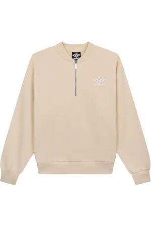 Umbro Core-Felpa da Donna con Mezza Zip Maglione