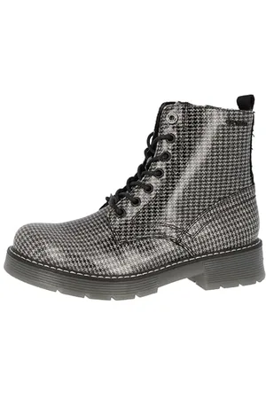 TOM TAILOR 4293502, Stivaletto Donna, Nero/Grigio, 38 EU