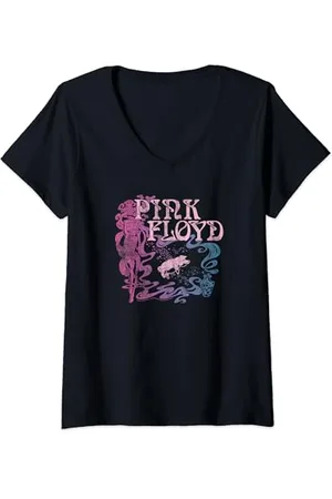 Pink Floyd Donna Nouveau Animali Maglietta con Collo a V