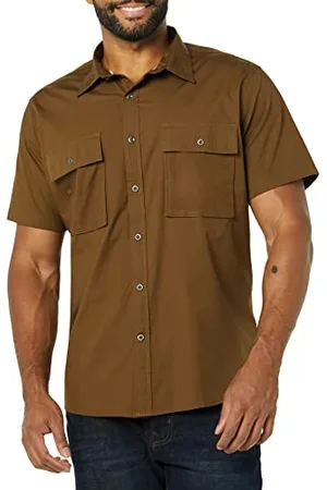 Amazon Camicia Multiuso con Due Tasche a Maniche Corte vestibilità Standard (in precedenza Goodthreads) Uomo, , M Tall