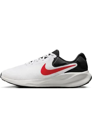 Nike Revolution 7 Men s Road R, Sneaker Uomo, White/Fire Red/Black/Photon Du, 44.5 EU