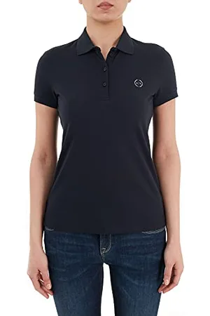 Armani Exchange Maglia 8nyf73yj17z Maglietta da Donna, (Blue), XL