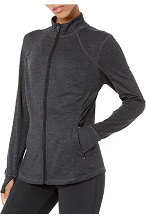 Amazon Giacca con Zip a Tutta Lunghezza Elasticizzata Tecnica Spazzolata - colori fuori produzione Donna, , XXL