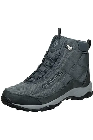 Columbia Stivali Firecamp, Scarpe da Escursionismo Uomo, Grafite in Acciaio Grigio Titanio, 48 EU