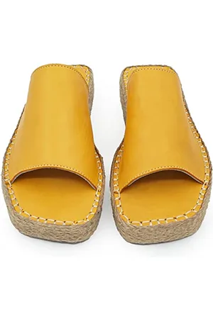 Bonateks Derbtrlk100226, Sandali con Zeppa Donna, Colore: Arancione, 36 EU