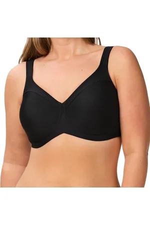 Triumph Donna Modern Soft+Cotton W01, Minimizer bra, BLACK, 4F
