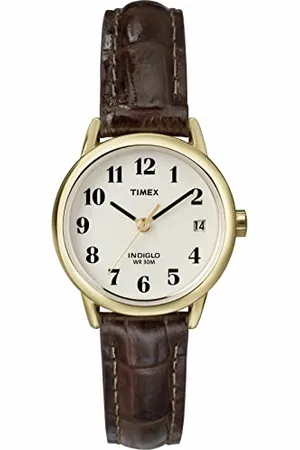 Timex Easy Reader T20071 Orologio da donna con cinturino in pelle marrone da 25 mm