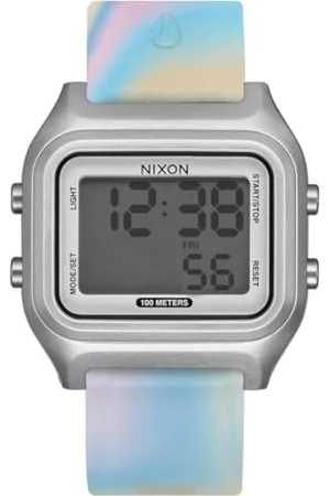 Nixon Orologio Digitale al Quarzo Uomo con Cinturino in Silicone A1399-5229-00