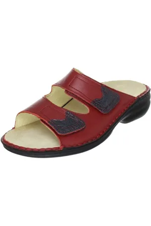 Hans Herrmann 026501-70, Sabot donna, Rosso (Rot (Rubin)), 37