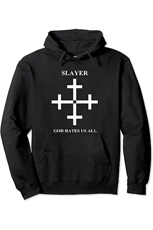 Slayer – God Hates Us All Cross Felpa con Cappuccio