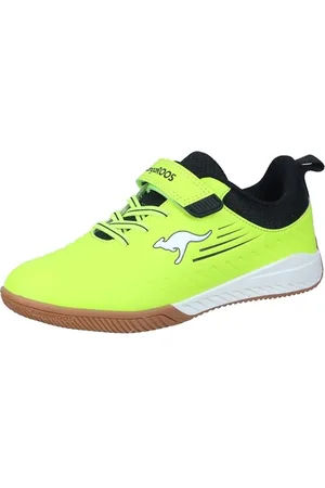 KangaROOS K5-Winged EV, Scarpe da Ginnastica, Neon Yellow/Jet Black, 30 EU