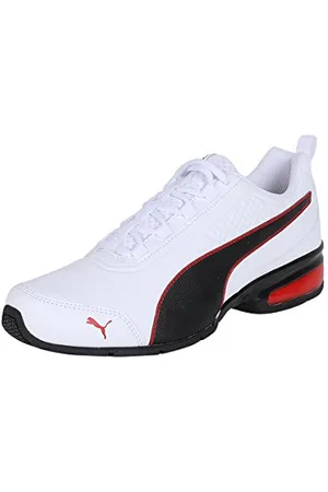 PUMA Leader VT SL, Road Running Shoes Unisex-Adulto, White Black-Flame Scarlet, 42 EU