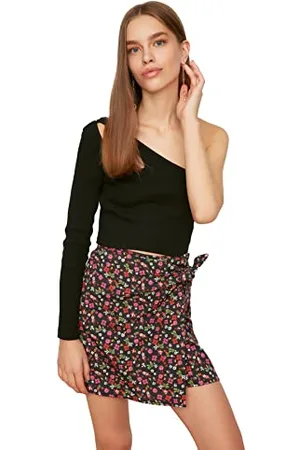 Trendyol Black Woven Skirt Gonna, 40 da Donna