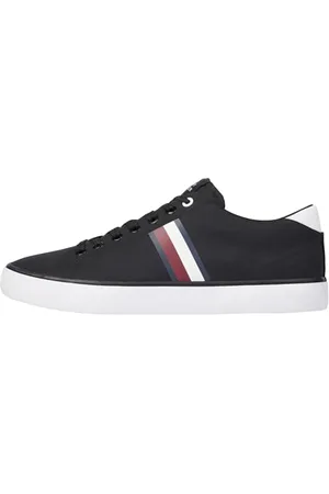 Tommy Hilfiger Uomo Sneakers Vulcanizzate Scarpe, (Black), 40