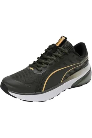 PUMA Cell Glare, Road Running Shoe Unisex - Adulto, Dark Olive Sun Stream Black, 38 EU