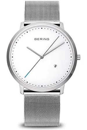 Bering Unisex Analogico Quarzo Classic Orologio con Cinturino in Acciaio inossidabile Cinturino e Vetro zaffiro 11139-004