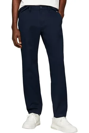 Tommy Hilfiger Pantaloni Uomo Austin Chino Slim Fit, (Dark Night Navy), 38W/34L
