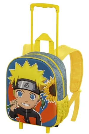 Naruto Zaino 3D con Ruote Piccolo, Rosa, 26 x 34 cm, Capacità 12.5 L