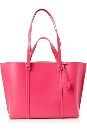 Pinko Carrie Shopper Big Pelle BOTTALATA, Borsa Donna, N17Q_Pink Antique Gold, Taglia Unica