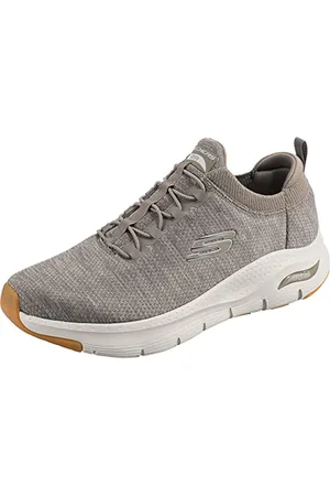 Skechers Arch Fit Waveport, Scarpe da ginnastica Uomo, Trim In Rete Tortora, 40 EU