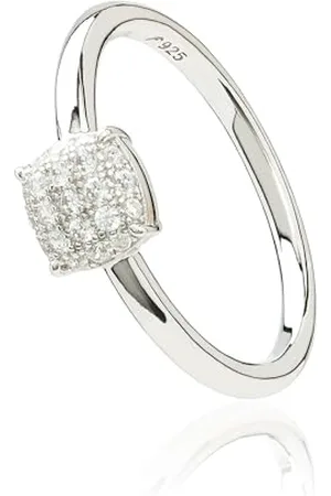 MONTEVERDI MONJ-RG0083 - Anello da donna in sterling 925 rodiato, misura 56, sterling, Nessuna pietra preziosa