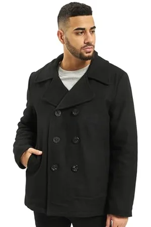 Brandit Pea Coat, Uomo, black, L