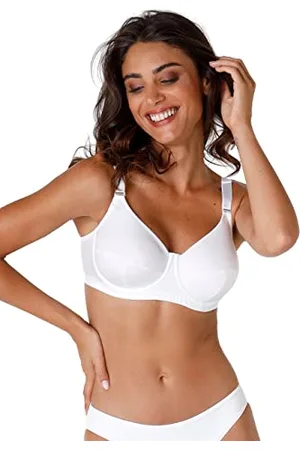 Lovable Reggiseno con Ferretto in Micro con Sottocoppa in Cotone, non Imbottito, Sostegno e Comfort, Taglie Forti, Art. 4120, Shaping Donna, , 34 / 3E