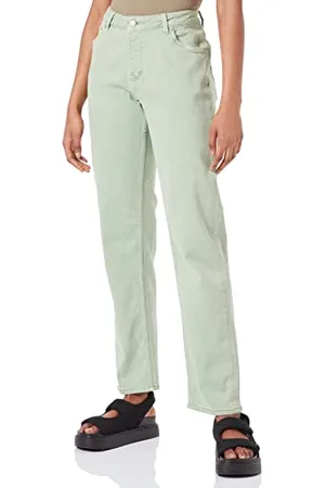 JJXX JACK & JONES Jxseoul Straight Mw Akm Sn Jeans, Donna, (Smoke Green), 31W / 32L