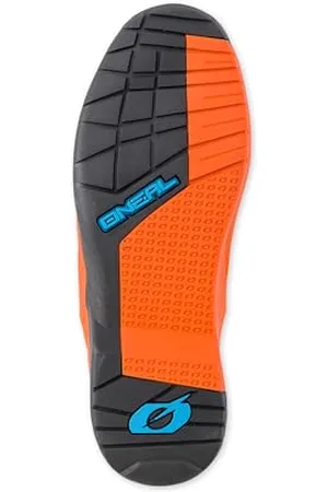 Oneal | Stivali Motocross | Enduro Motorcycle | Suola antiscivolo per la massima aderenza, zona tallone ergonomica, fodera perforata | Stivali RMX | Adulto | Nero-Arancione | Taglia 48