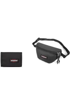 Eastpak CREW SINGLE Portafoglio, 22 cm, (Black) & SPRINGER Marsupio, 129 cm, 125 L, (Black)