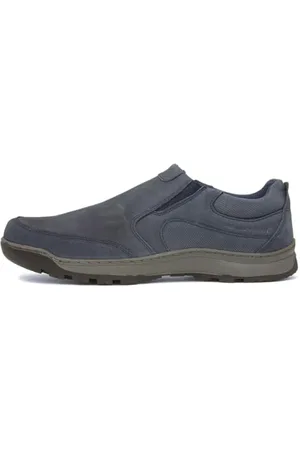 Hush Puppies Jasper, Mocassini Uomo, Blu (Navy Nubuck Navy), 46 EU