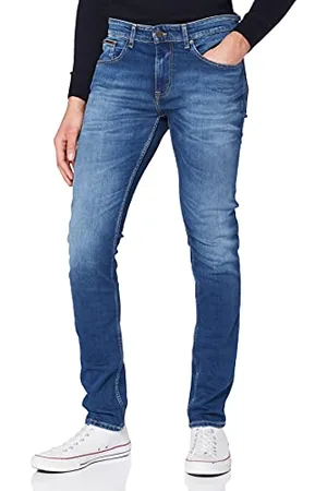 Tommy Hilfiger Austin Slim Tapered WMBS DM0DM09550 Pantaloni di Jeans, (Wilson Mid Blue Stretch), 32W / 30L Uomo