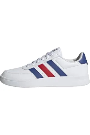 adidas Breaknet 2.0 Shoes, Scarpe Uomo, White/Lucid Blue/Better Scarlet, 38 EU