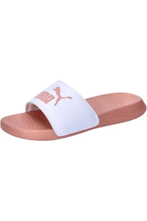 PUMA Popcat 20, Pantofole Unisex - Adulto, White Deeva Peach, 50 EU