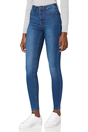 Noisy May NOS DE Nmcallie HW Skinny Jeans Vi021mb Noos, (Medium Blue Denim Medium Blue Denim), 36 /L30 (Taglia Produttore: 27) Donna