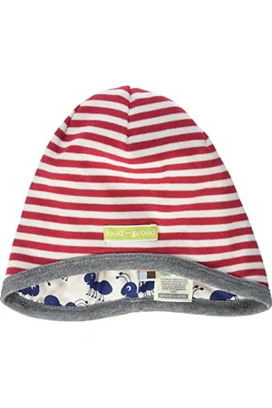 loud + proud Berretto Reversibile, Certificato GOTS, , 45-48 Unisex-Bambini e Ragazzi